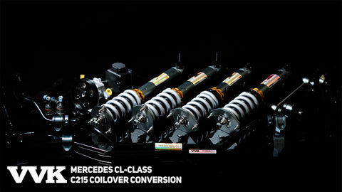 Mercedes C215 25-Way Adjustable Coilover Kit with Adjustable Sway Bars and Power Steering (CL500, CL600, CL55 AMG, CL63 AMG, CL65 AMG)